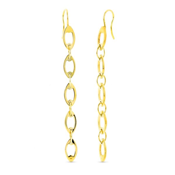 18K PENDIENTES ORO CADENITAS ORO AMARILLO