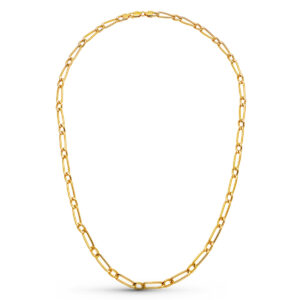18K CADENA ORO AMARILLO CARTIER HUECA 50 CM 4.5 MM