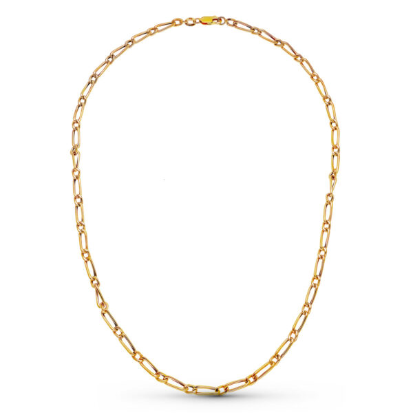 18K CADENA ORO AMARILLO CARTIER HUECA 50 CM 4 MM