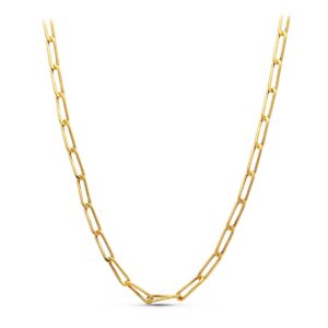 18K CADENA ORO AMARILLO BILBAO HUECA 60 CM ANCHO 6 MM