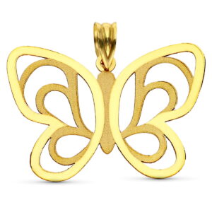 18K COLGANTE LASER MARIPOSA 32X24 MM