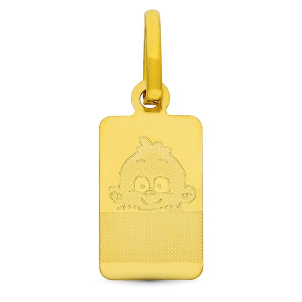 18K CHAPA ORO AMARILLO BEBE 16X8 MM