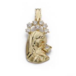 18K COLGANTE VIRGEN NIÑA 20X10 MM