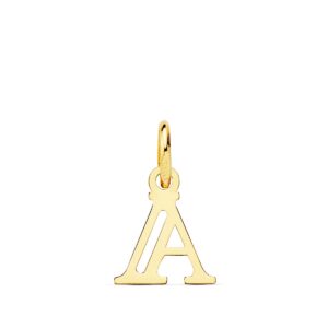 18K COLGANTE LETRA " A " 11X9 MM