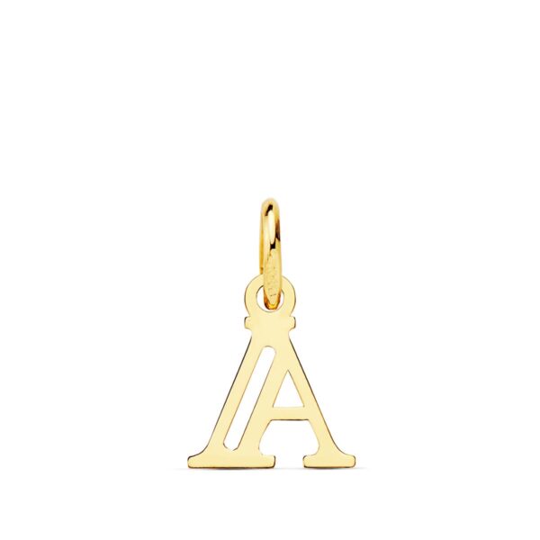 18K COLGANTE LETRA " A " 11X9 MM