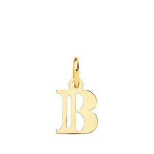 18K COLGANTE LETRA " B " . 11X9 MM