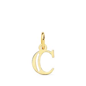 18K COLGANTE LETRA " C " 11X9 MM