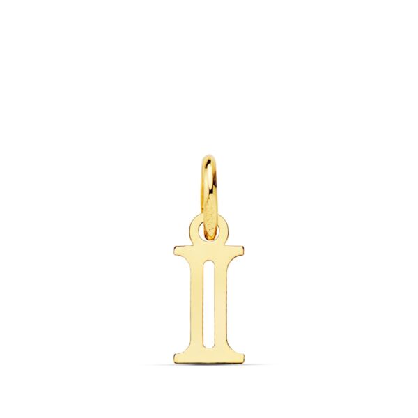 18K COLGANTE LETRA " I " . 11X5 MM