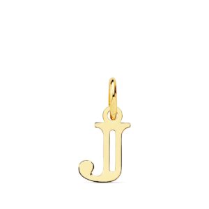 18K COLGANTE LETRA " J " . 11X8 MM