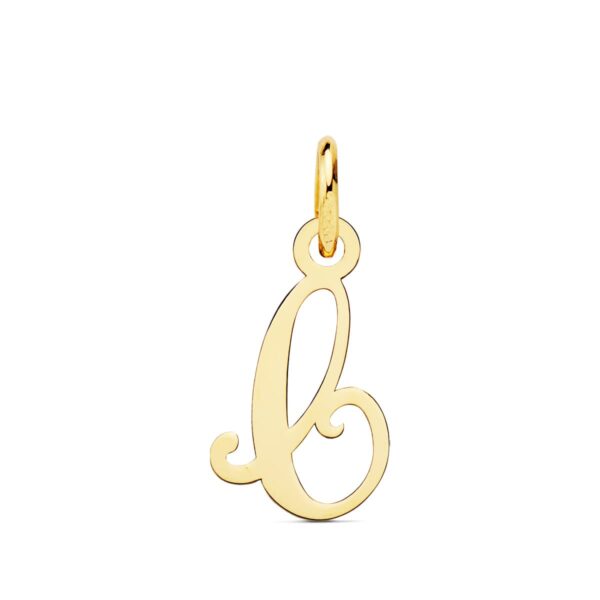 18K COLGANTE LETRA " C " 15X9 MM