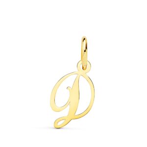 18K COLGANTE LETRA " D " . 12X9 MM