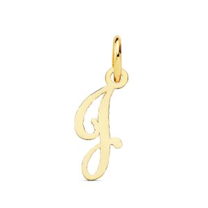 18K COLGANTE LETRA " J " . 15X6 MM