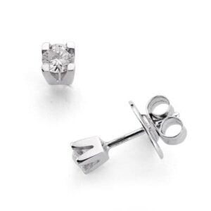 18K PENDIENTES 2 DIAMANTES 0.11 QTS. SI-H