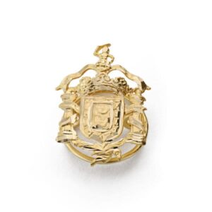 18K ESCUDO INSIGNIA DE MELILLA  ( ESPAÑA ) 20X14 MM