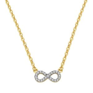 18K COLGANTE INFINITO 12X5 MMCADENA 45 CM