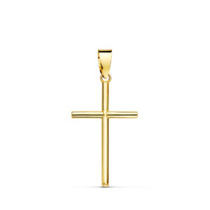 18K CRUZ LISA TUBO 1.5 MM 21X13MM