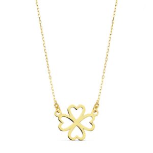 18K GARGANTILLA CORAZONES 12 MM 45CM