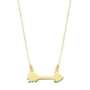 18K GARGANTILLA FLECHA CUPIDO 20X6 MM45CM