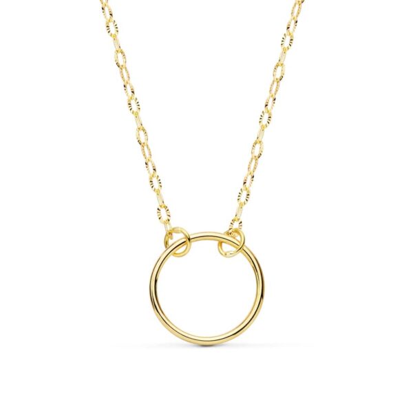 18K GARGANTILLA ARO 13 MM LARGO 42CM