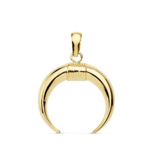 18K COLGANTE CUERNO 16X16 MM