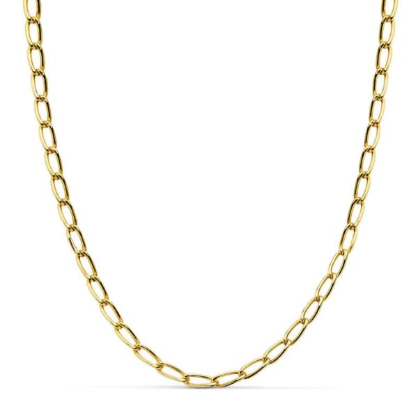 18K CADENA BILBAO HUECA 4 MM -50CM