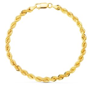 18K PULSERA ORO AMARILLO CORDON SALOMONICO. ANCHO 4.3 MM LARGO 20CM