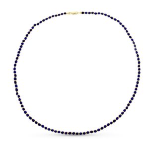 18K COLLAR ORO AMARILLO LAPIZLAZULI 45CM