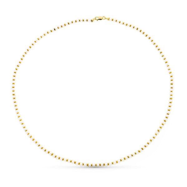 18K COLLAR ORO AMARILLO PERLA 44CM