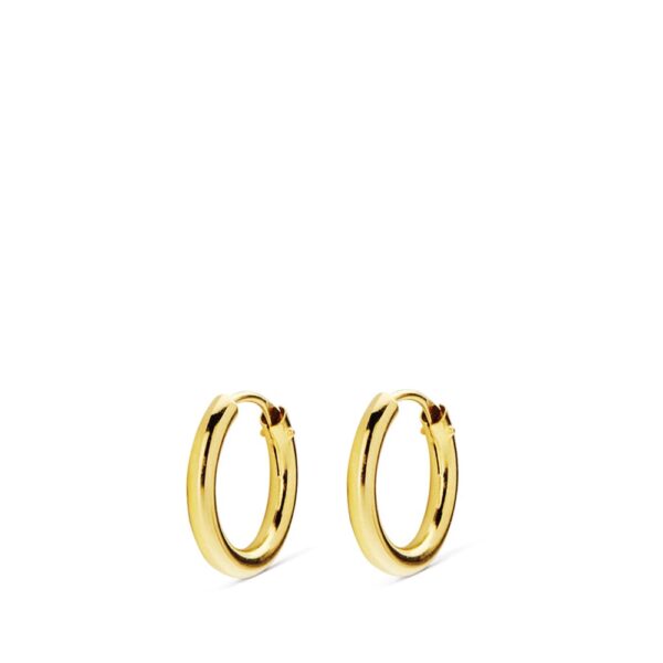18K AROS REDONDOS LISOS LIGEROS 10X1.50 MM - Imagen 2
