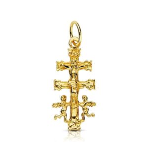 18K CRUZ CARAVACA 24X11 MM