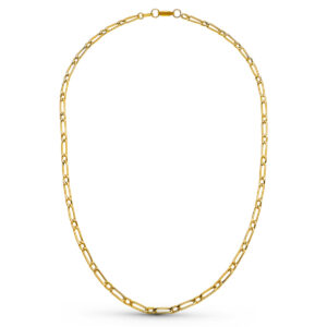 18K CADENA ORO AMARILLO CARTIER HUECA 50 CM 3 MM