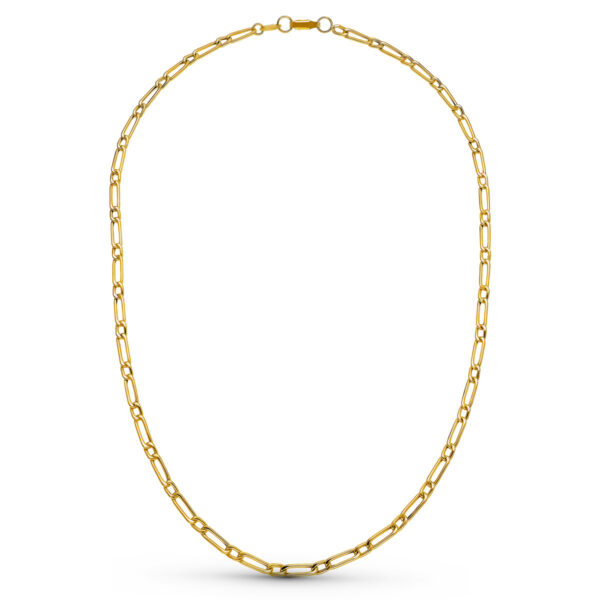 18K CADENA ORO AMARILLO CARTIER HUECA 50 CM 3 MM