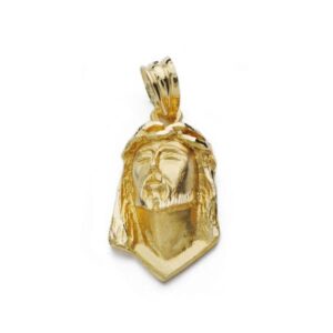 18K CABEZA CRISTO DE LAGRIMA 22X12 MM