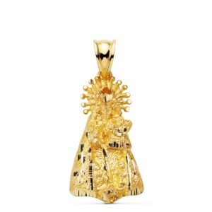 18K SILUETA VIRGEN DE LOS DESAMPARADOS 27X15 MM
