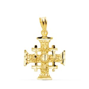 18K CRUZ DE JERUSALEM. 21X17 MM