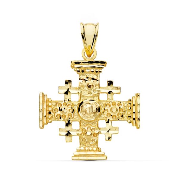 18K CRUZ DE JERUSALEN 27X23 MM