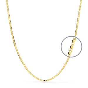 18K CADENA MACIZA PLANA 45 CM 1.5 MM