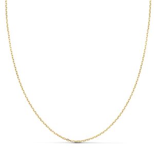18K CADENA MACIZA FORZADA 45 CM 0.06 MM