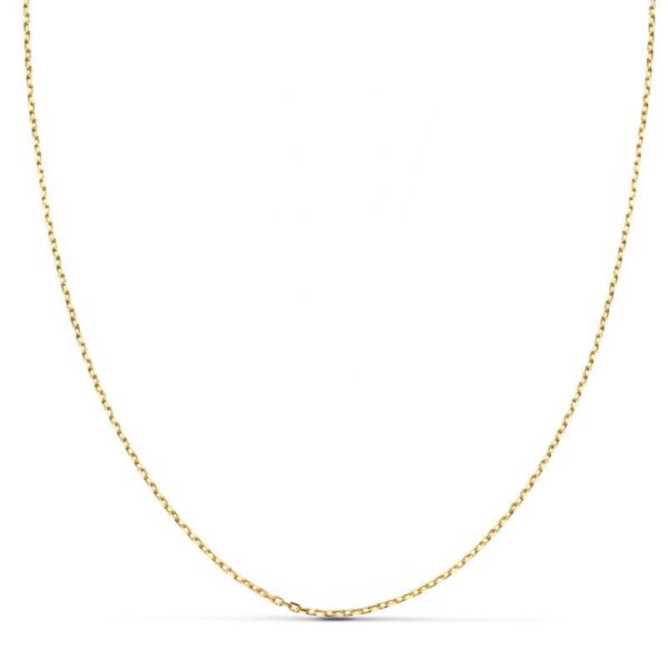 18K CADENA MACIZA FORZADA 45 CM 0.06 MM