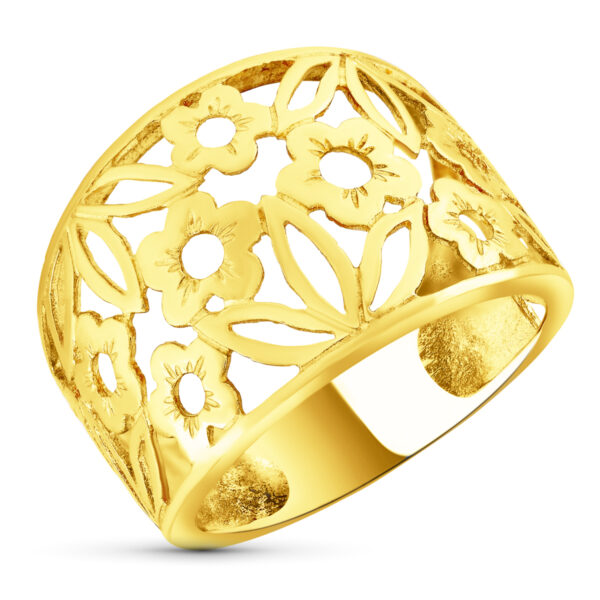 18K SORTIJA FLORES