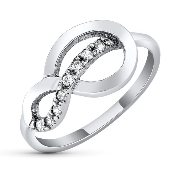 18K SORTIJA ORO BLANCO CIRCONITAS