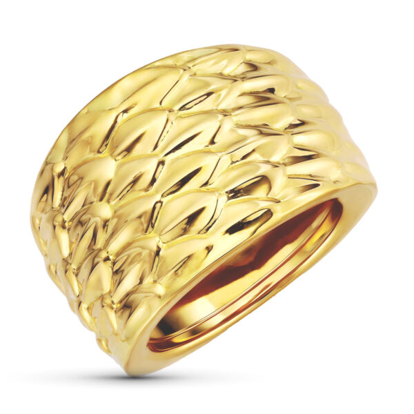 18K SORTIJA ORO AMARILLO TALLADA