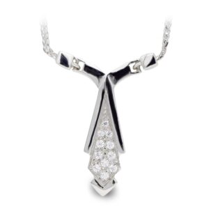 18K GARGANTILLA ORO BLANCO CIRCONITAS