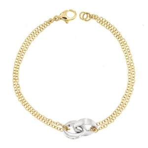 18K PULSERA BICOLOR 19.5 CM