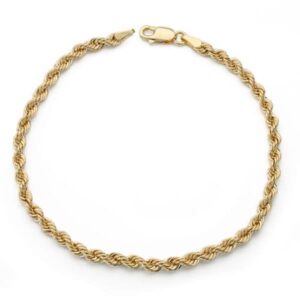 18K PULSERA SALOMONICA LIGERA 19.5CM 3.30MM