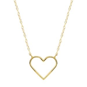 18K GARGANTILLA ORO AMARILLO CORAZONES 16 X 14 MM. 40 CM