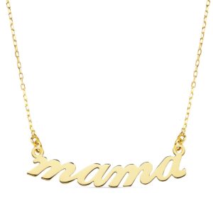 18K GARGANTILLA MAMA 31 MM CADENA 45 CM