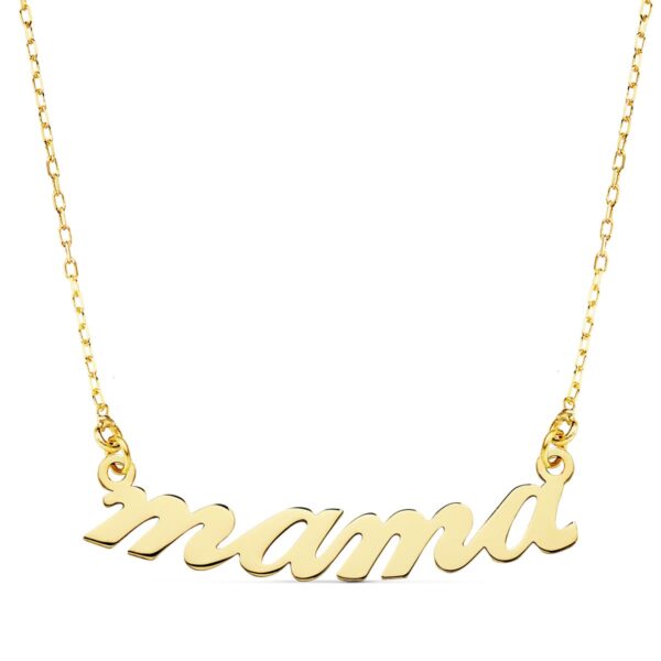 18K GARGANTILLA MAMA 31 MM CADENA 45 CM