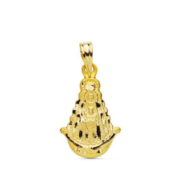 18K VIRGEN DEL ROCIO SILUETA 20X15 MM