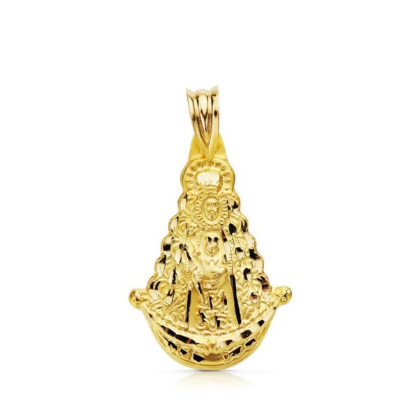 18K VIRGEN DEL ROCIO SILUETA 25X20 MM